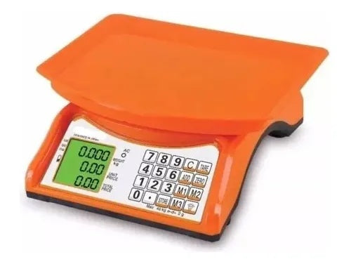 BALANZA DIGITAL DE NEGOCIO NARANJA HASTA 40 KILOS