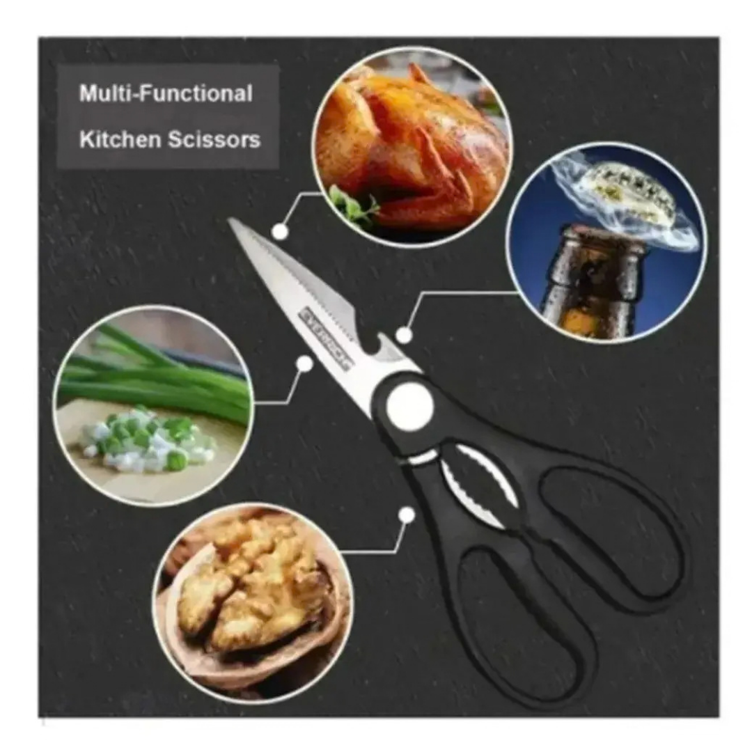SET DE 6 CUCHILLOS DE COCINA WITMU PRO ACERO INOXIDABLE NEGRO