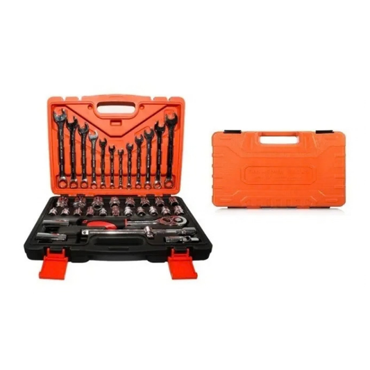 CAJA DE HERRAMIENTAS 37 PIEZAS CON JUEGO DE DADOS