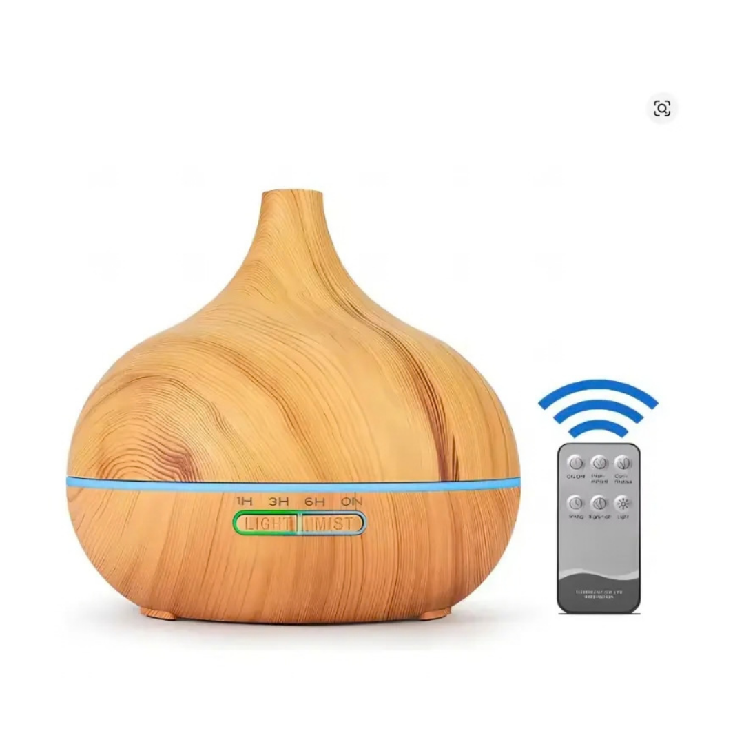 HUMIDIFICADOR ULTRASÓNICO DIFUSOR DE AROMAS 550 ml + 6 ESENCIAS PREMIUM