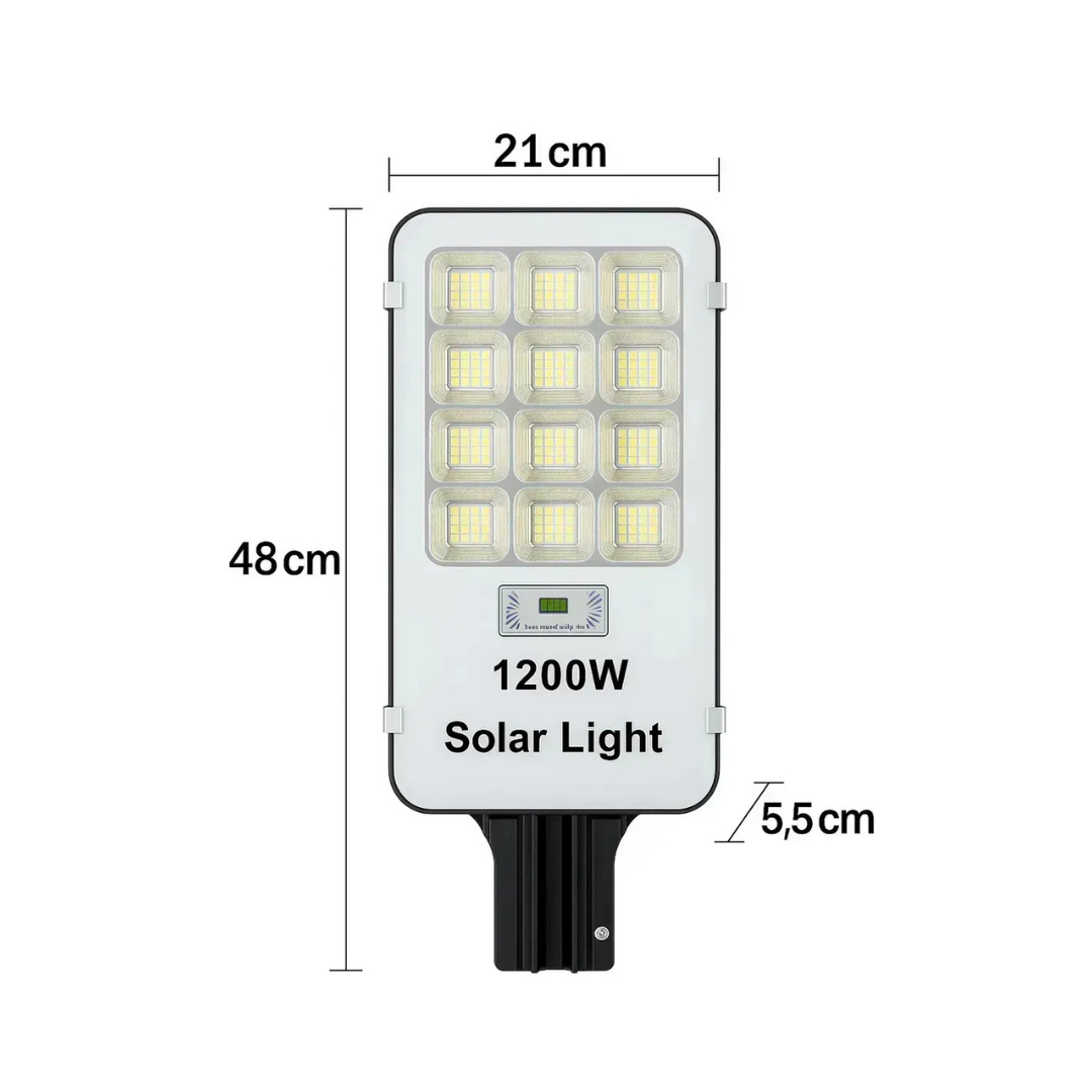 PACK X3 FOCOS SOLARES LED 1200W ALTA POTENCIA EXTERIOR LUZ BLANCA FRÍA