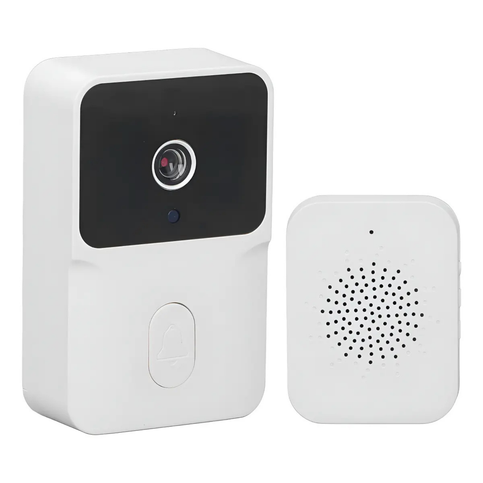 CITÓFONO TIMBRE CÁMARA WIFI VIDEO PORTERO INALÁMBRICO SMART BLANCO