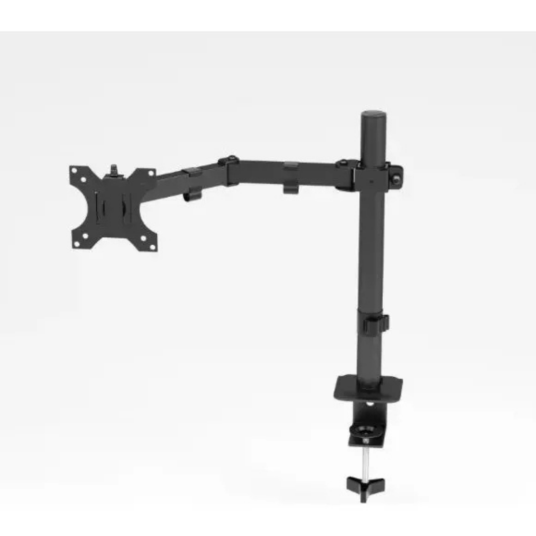 SOPORTE MONITOR ESCRITORIO BRAZO ARTICULADO NEGRO 15" A 30"