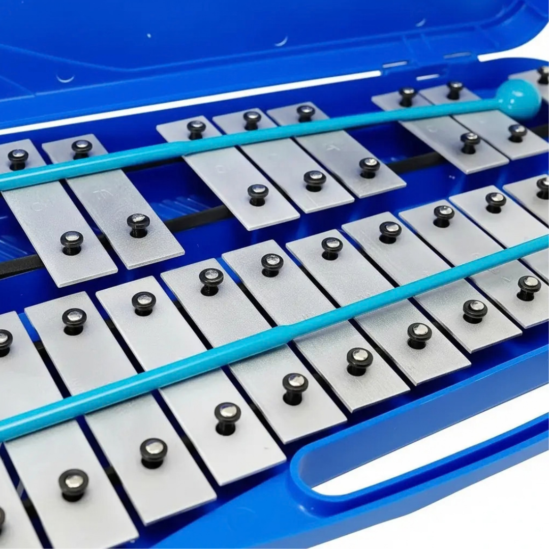 METALÓFONO CROMÁTTICO 25 TONOS AZUL - TECLAS METÁLICAS CROMADAS