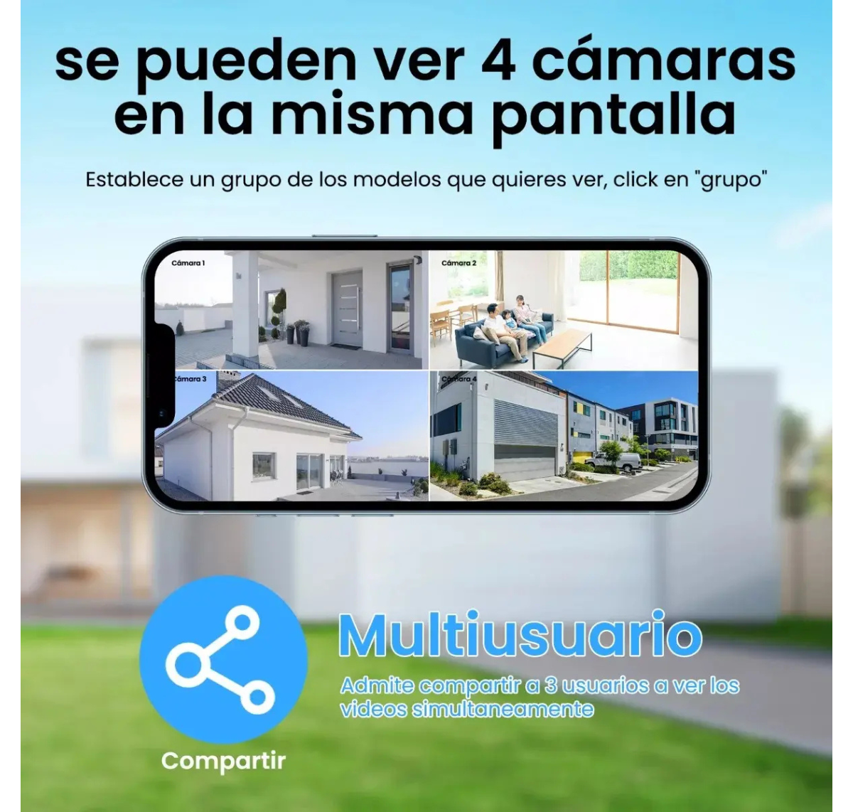 CÁMARAS X2 IP SMART WIFI HD EXTERIOR E INTERIOR CON VISIÓN NOCTURNA