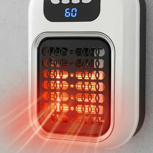CALEFACTOR PORTÁTIL ELÉCTRICO CON CONTROL REMOTO BLANCO