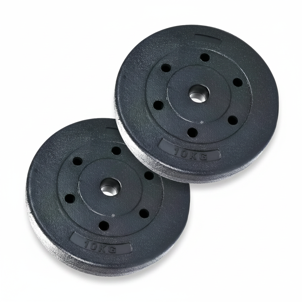 SET 2 DISCOS PVC PREOLÍMPICOS 10 KG C/U - TOTAL 20 KG