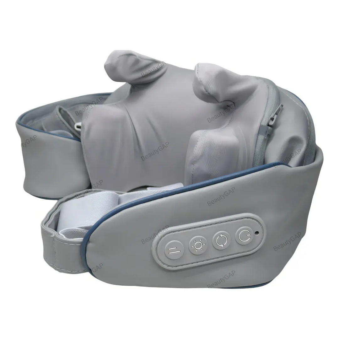 MASAJEADOR DE CUELLO INTELIGENTE RECARGABLE USB GRIS