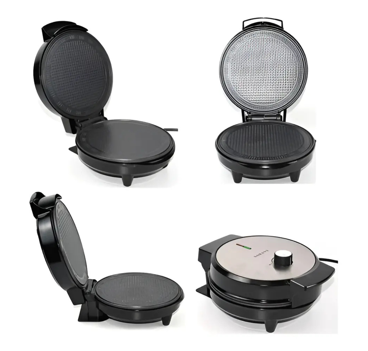 MÁQUINA PARA WAFFLES Y CONOS SOKANY SK-525 1000W ANTIADHERENTE 24CM