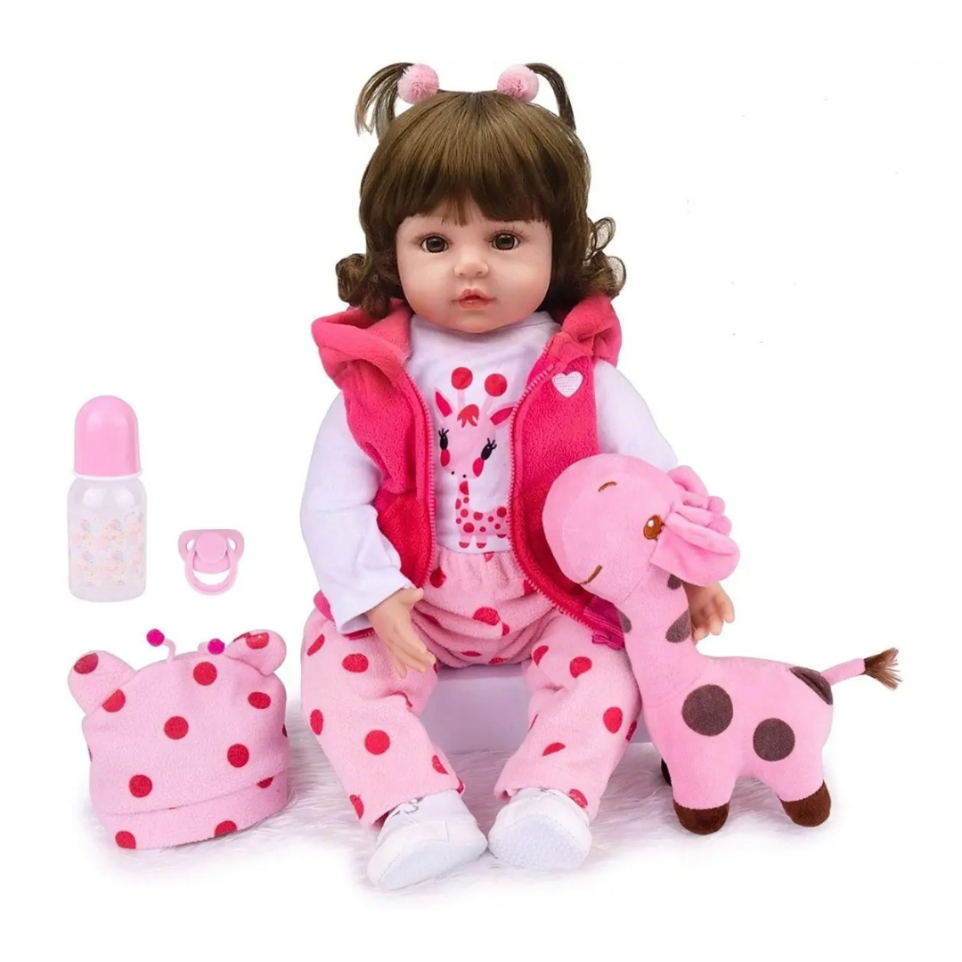 MUÑECA SILICONA 45CM BELLA REALISTA BEBÉ REBORN