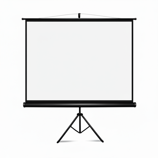 TELÓN PANTALLA CON TRÍPODE PARA PROYECTOR 84"