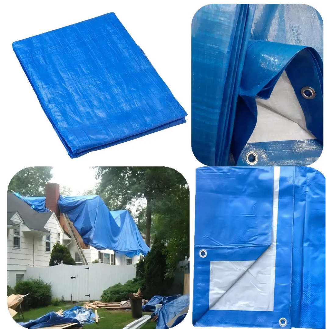 LONA IMPERMEABLE CUBRE AUTOS COBERTOR 4X6 METROS