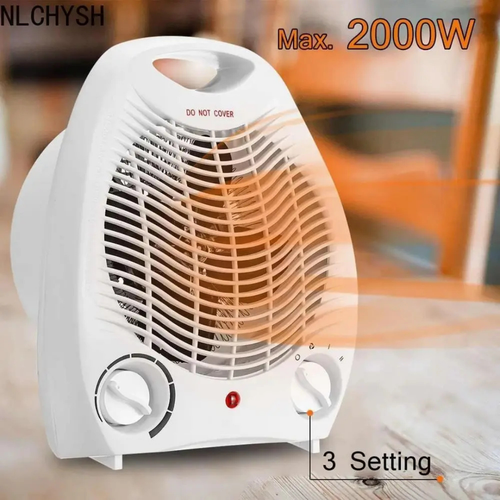 CALEFACTOR VENTILADOR ELÉCTRICO PORTÁTIL 2000W PTC