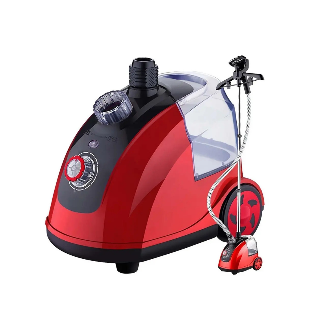 PLANCHA A VAPOR VERTICAL 1800W CON RUEDAS - COLOR ROJO