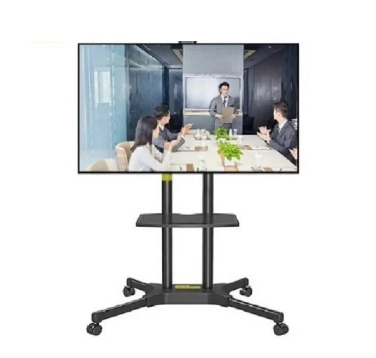 SOPORTE TV 32 A 65 PULG PEDESTAL MÓVIL CON RUEDAS HASTA 50KG NEGRO