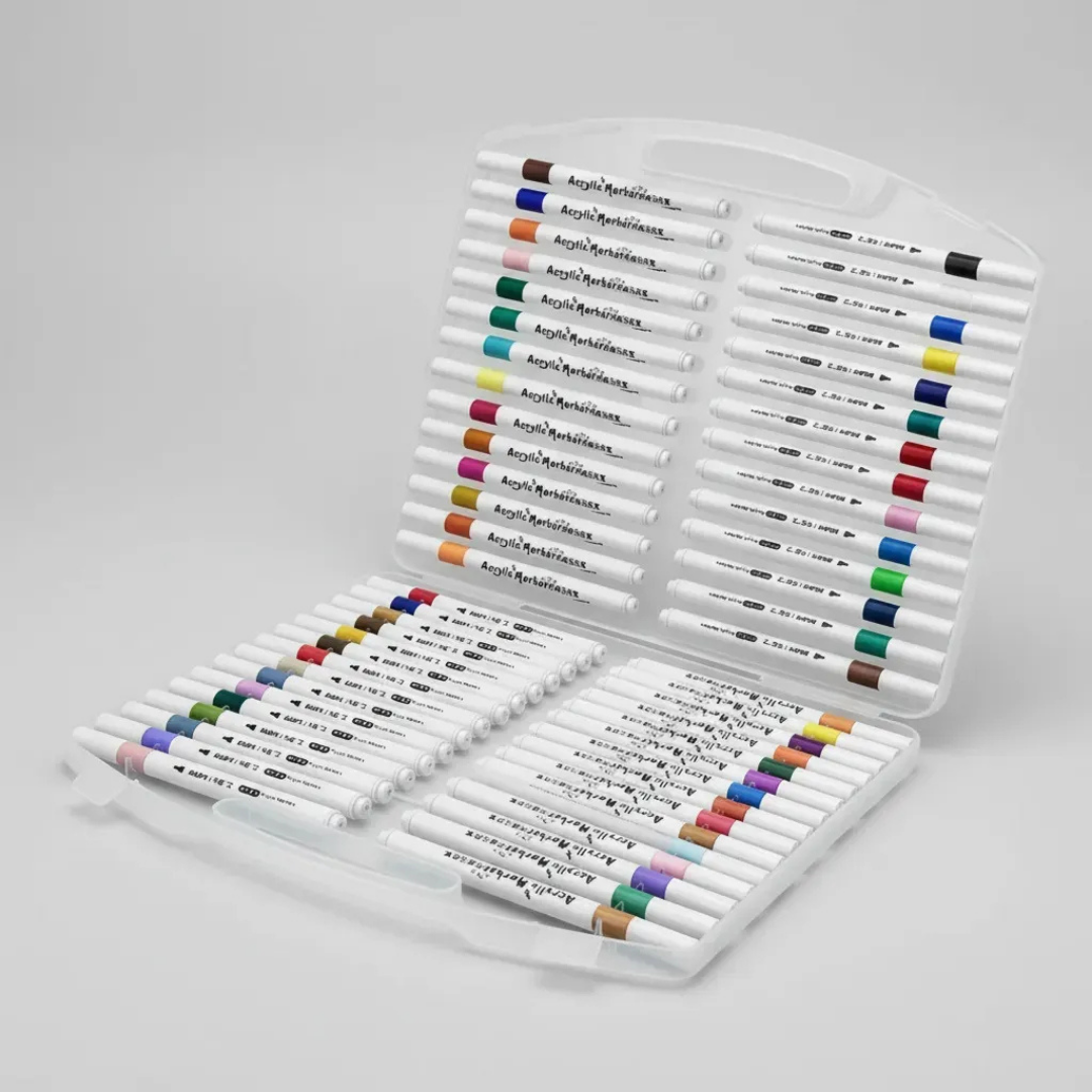 PACK 60 LÁPICES AC´RLICOS MARCADORES 60 COLORES