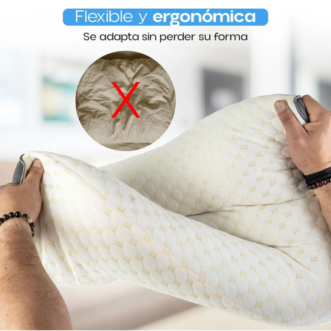 ALMOHADA ORTOPÉDICA CERVICAL ERGONÓMICA TRANSPIRABLE