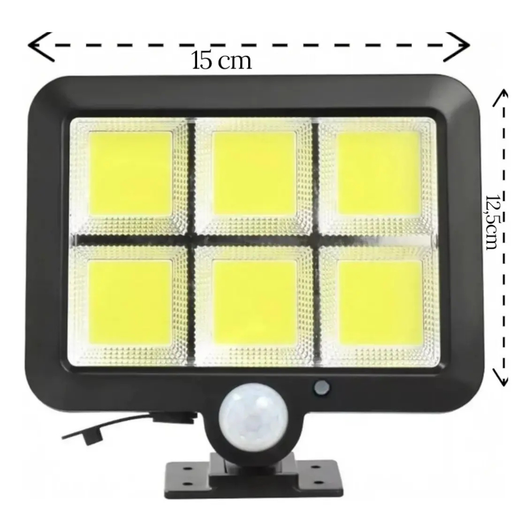 REFLECTOR SOLAR EXTERIOR 120W PACK X2 LED BLANCO PARA PARED