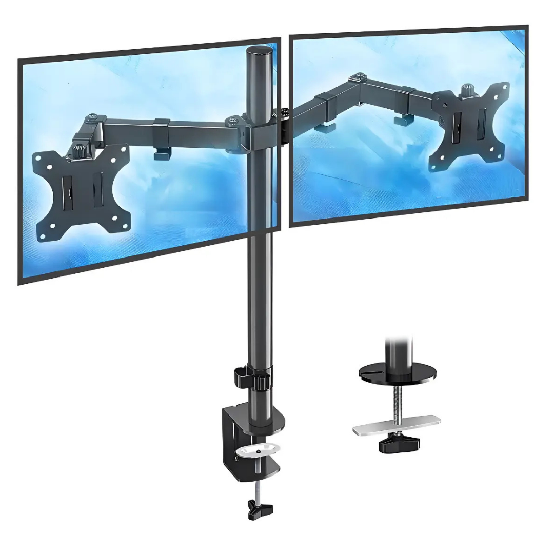 SOPORTE DE MONITOR  GAMER ARTICULADO DOBLE 10" A 27"
