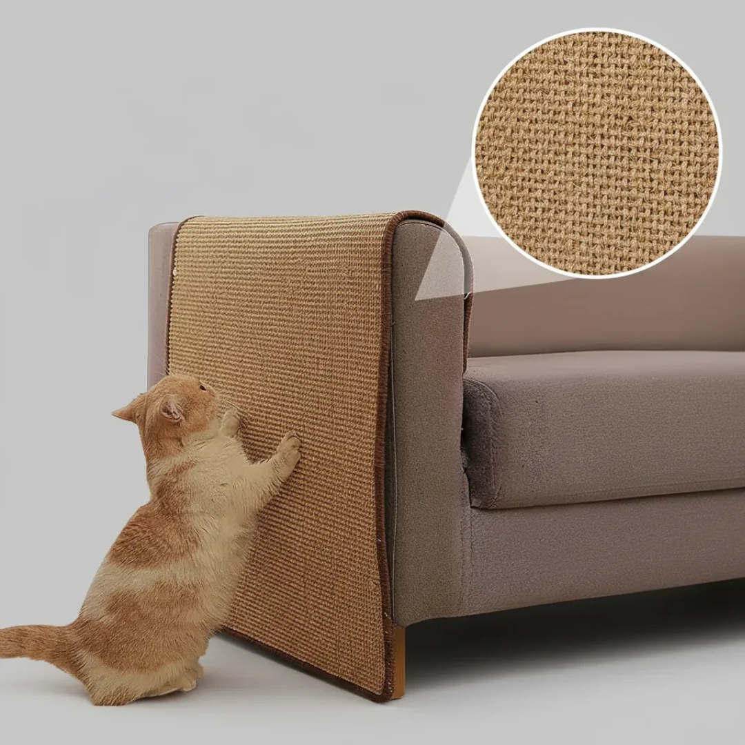 RASCADOR PARA GATO TIPO ALFOMBRA PARA SILLÓN Y MUEBLES CON 12 SUJETADORES