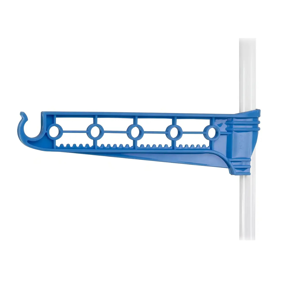 TENDEDERO DE ROPA COLGADOR PERCHERO PLEGABLE 3 NIVELES AZUL