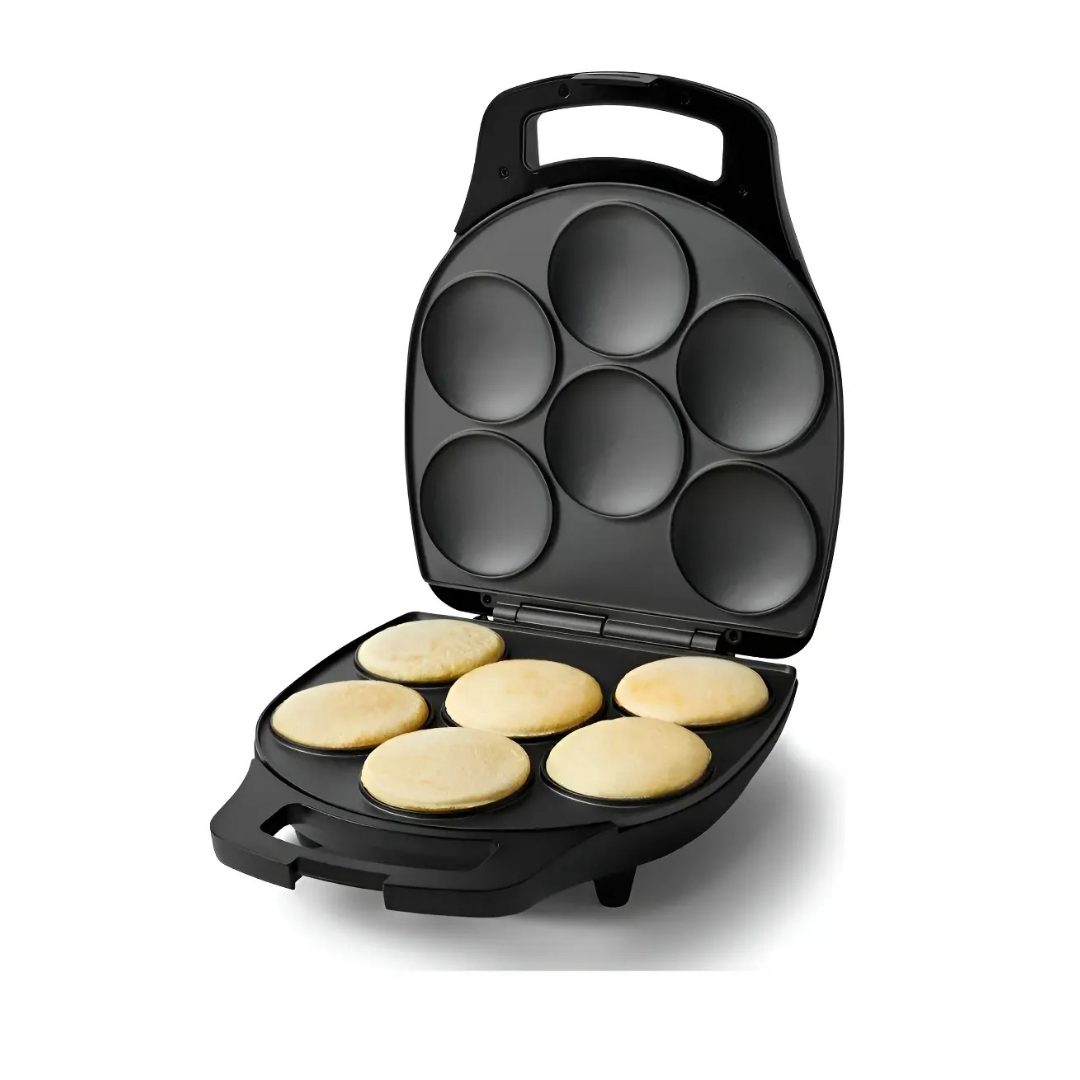MÁQUINA TOSTADORA PARA AREPAS, HAMBURGUESAS Y PANQUEQUES - COLOR NEGRO