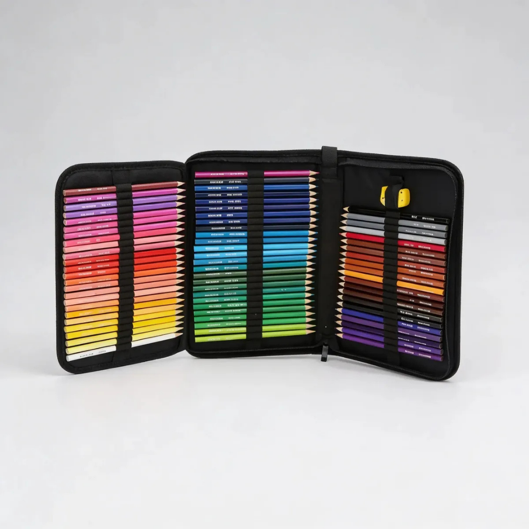 ESTUCHE DE 72 LÁPICES DE COLORES A BASE DE ACEITE PARA DIBUJO