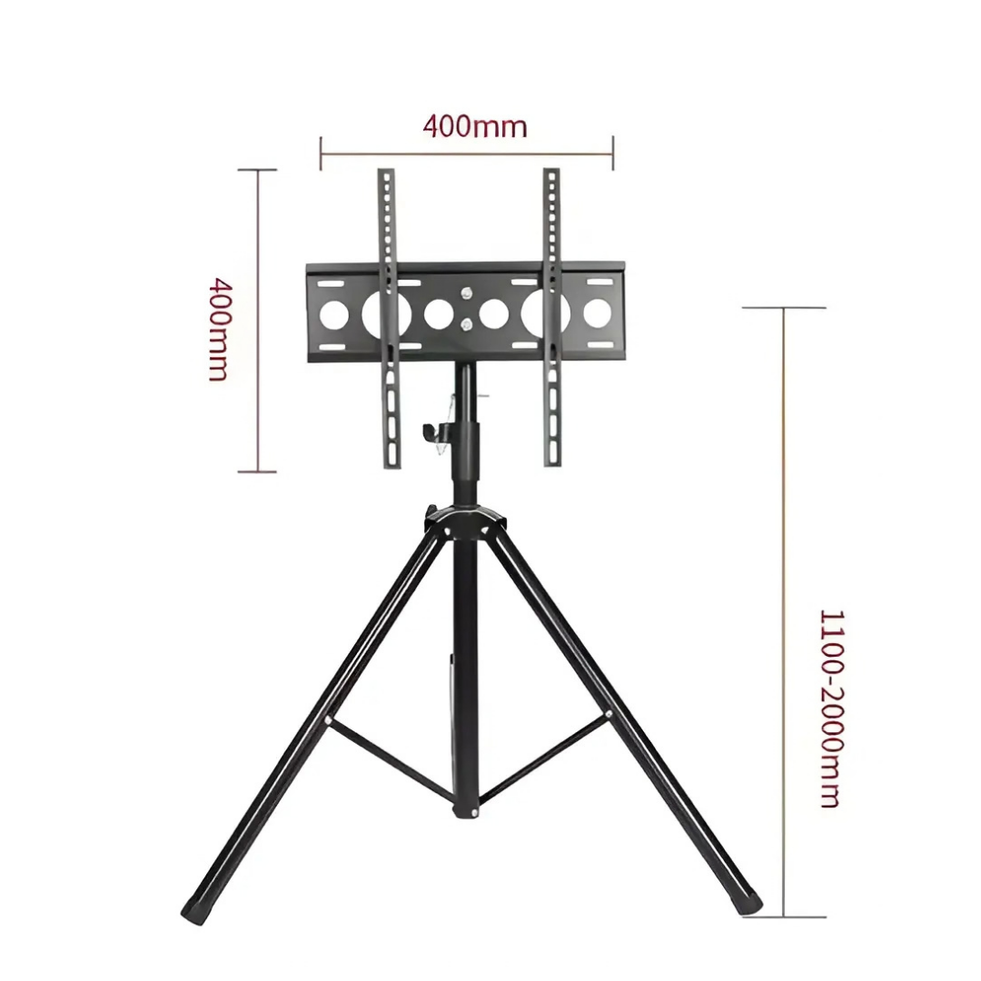 BASE TRÍ´PODE PEDESTAL TV 32 A 55 PULGADAS GIRATORIO 360° -NEGRO