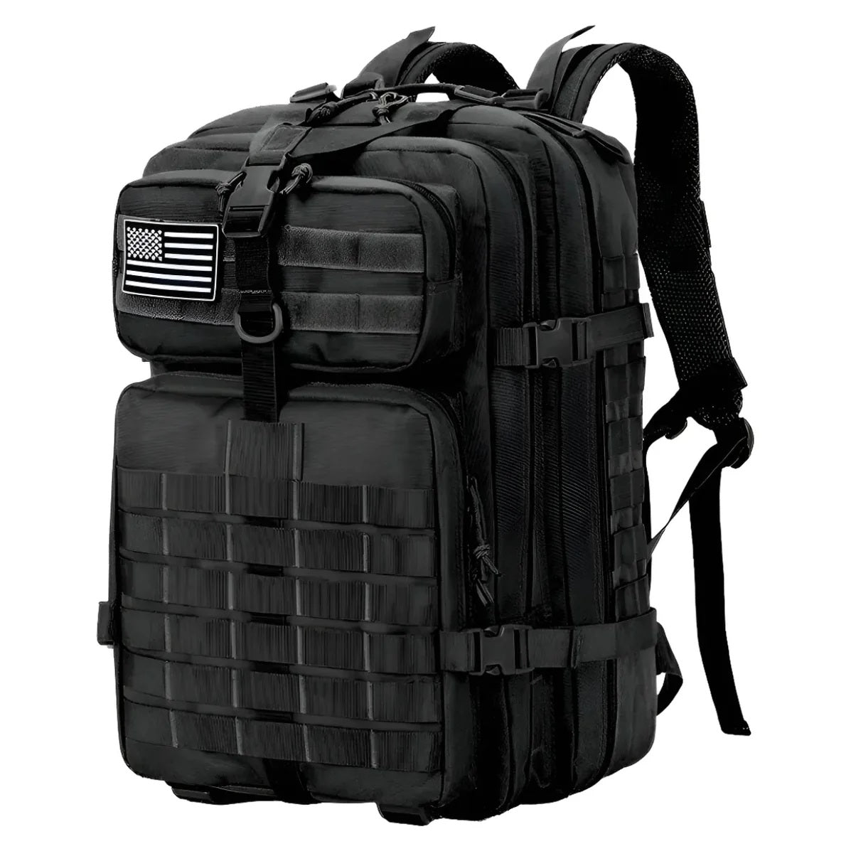 MOCHILA TÁCTICA MILITAR 50L IMPERMEABLE - MULTIUSO NEGRO