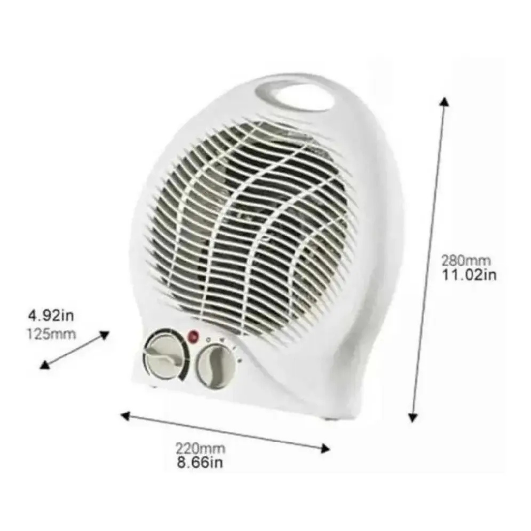 CALEFACTOR VENTILADOR ELÉCTRICO PORTÁTIL 2000W PTC