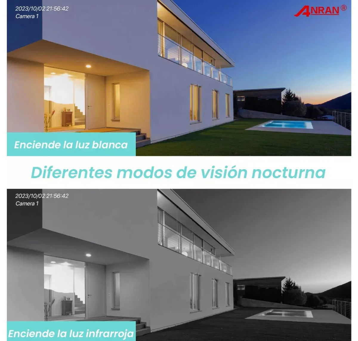 CÁMARA DE SEGURIDAD WIFI HD 1080P EXTERIOR IMPERMEABLE