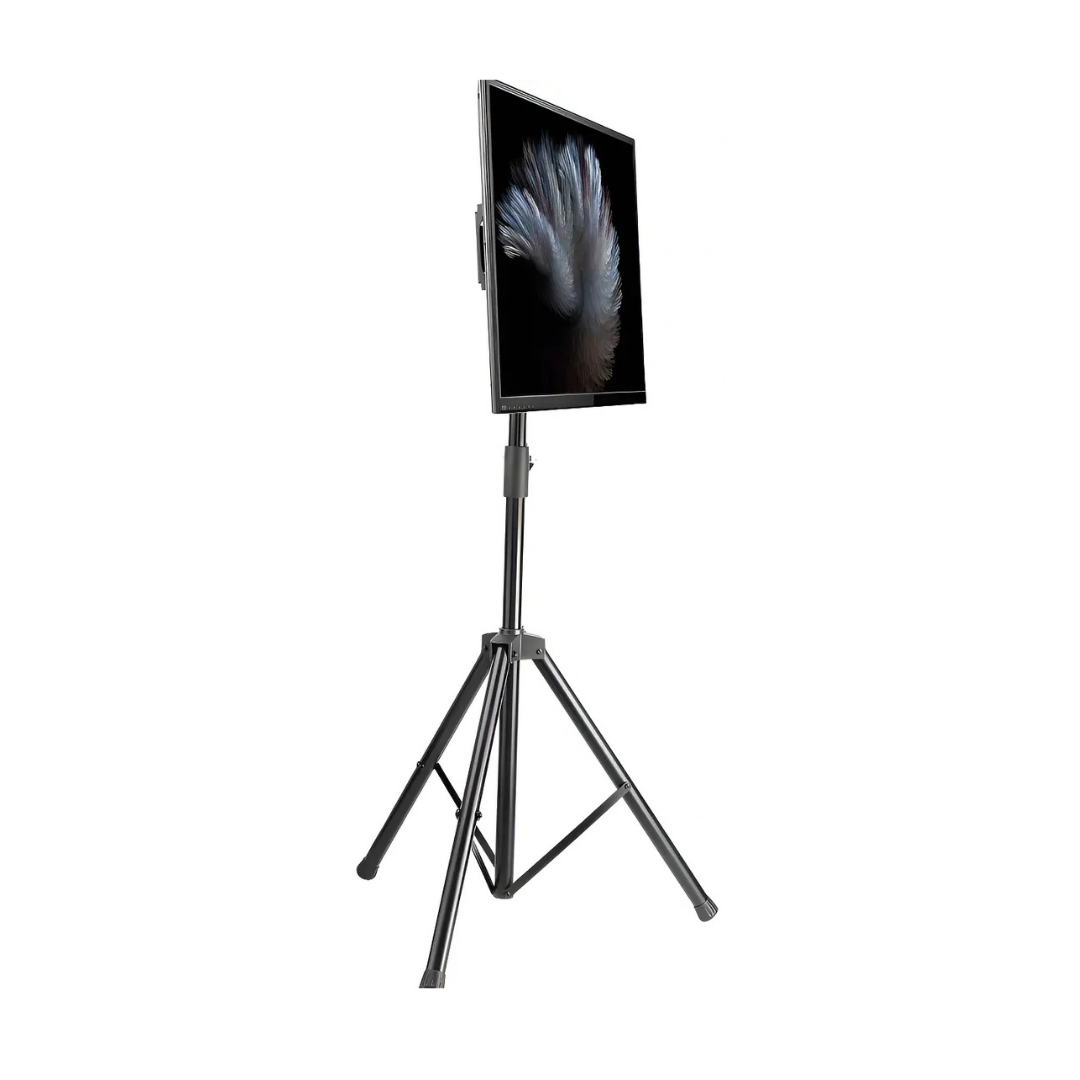 BASE TRÍ´PODE PEDESTAL TV 32 A 55 PULGADAS GIRATORIO 360° -NEGRO