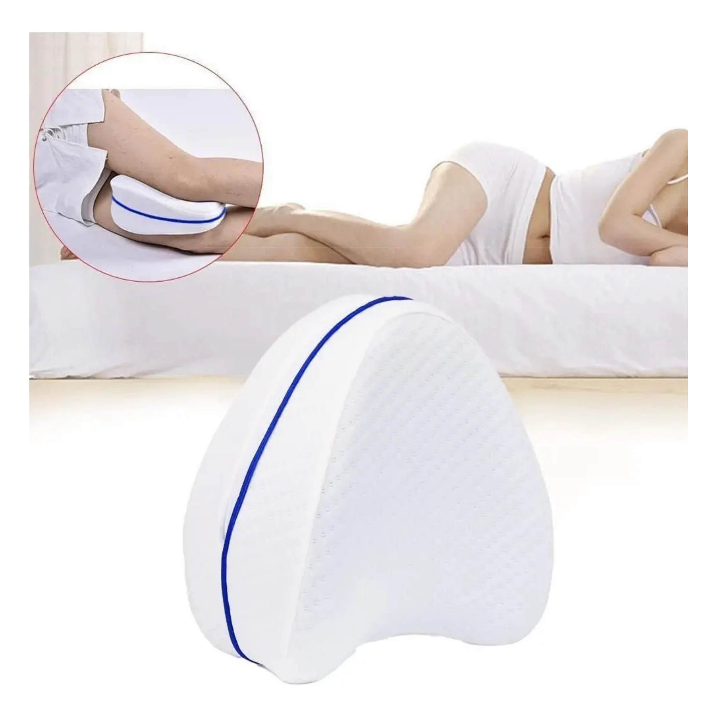 PACK X2 COJÍN ALMOHADA ORTOPÉDICA PARA PIERNAS VISCOELÁSTICA