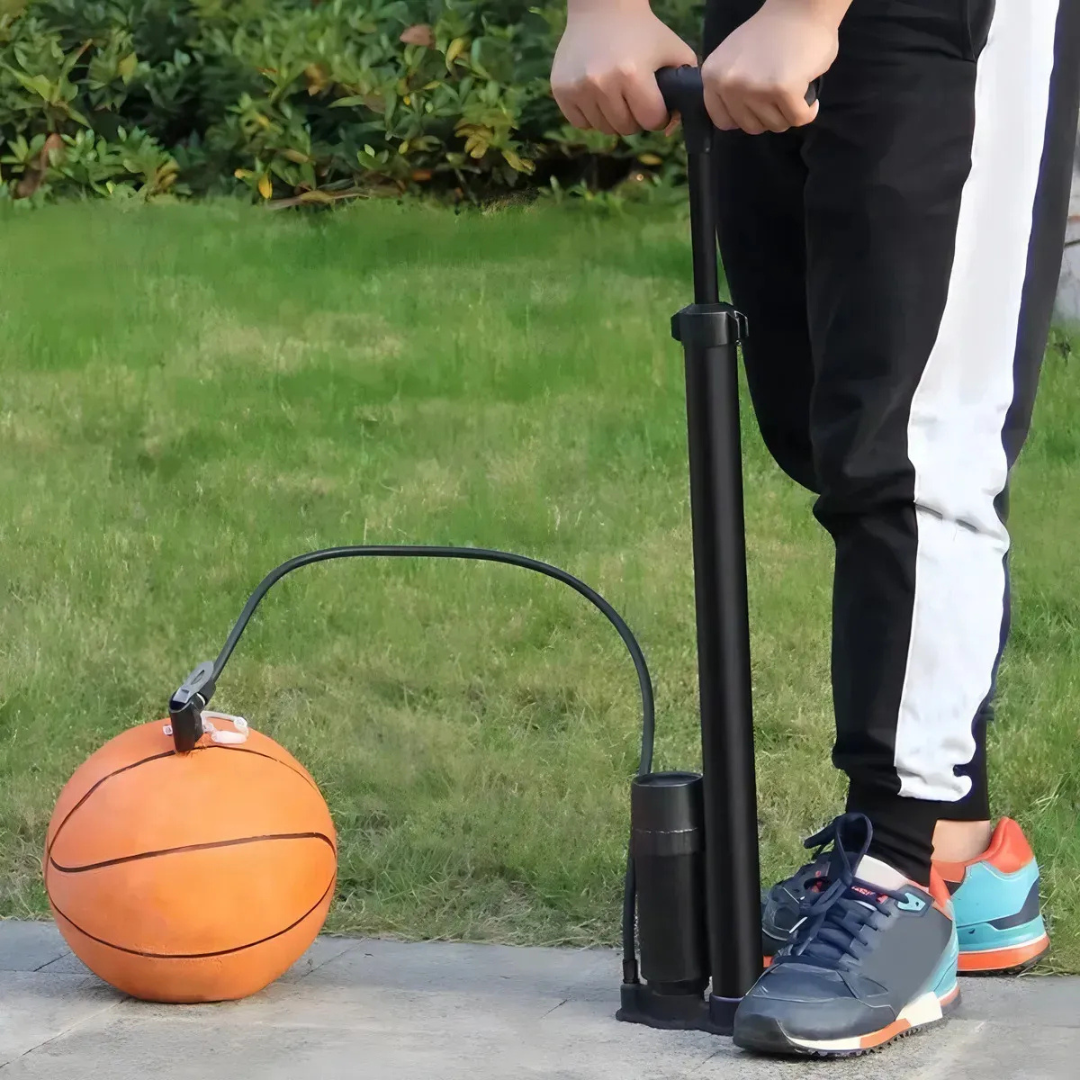 BOMBÍN BICICLETA PROFESIONAL CON MANÓMETRO / INFLADOR PARA BICICLETAS Y BALONES