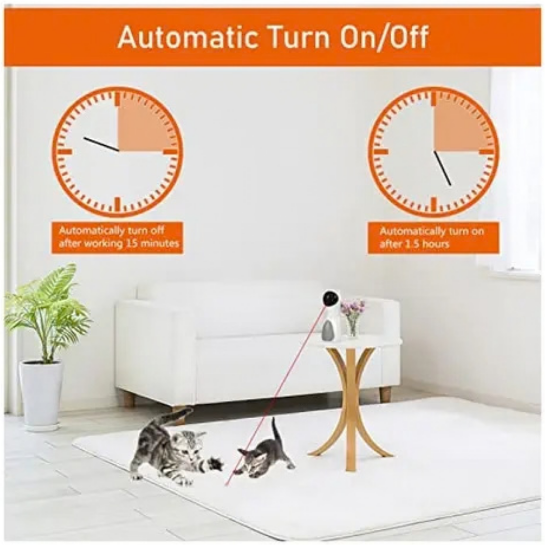 JUGUETE LÁSER PARA GATOS LUIVNSK MODELO 9129 PUNTERO AUTOMÁTICO