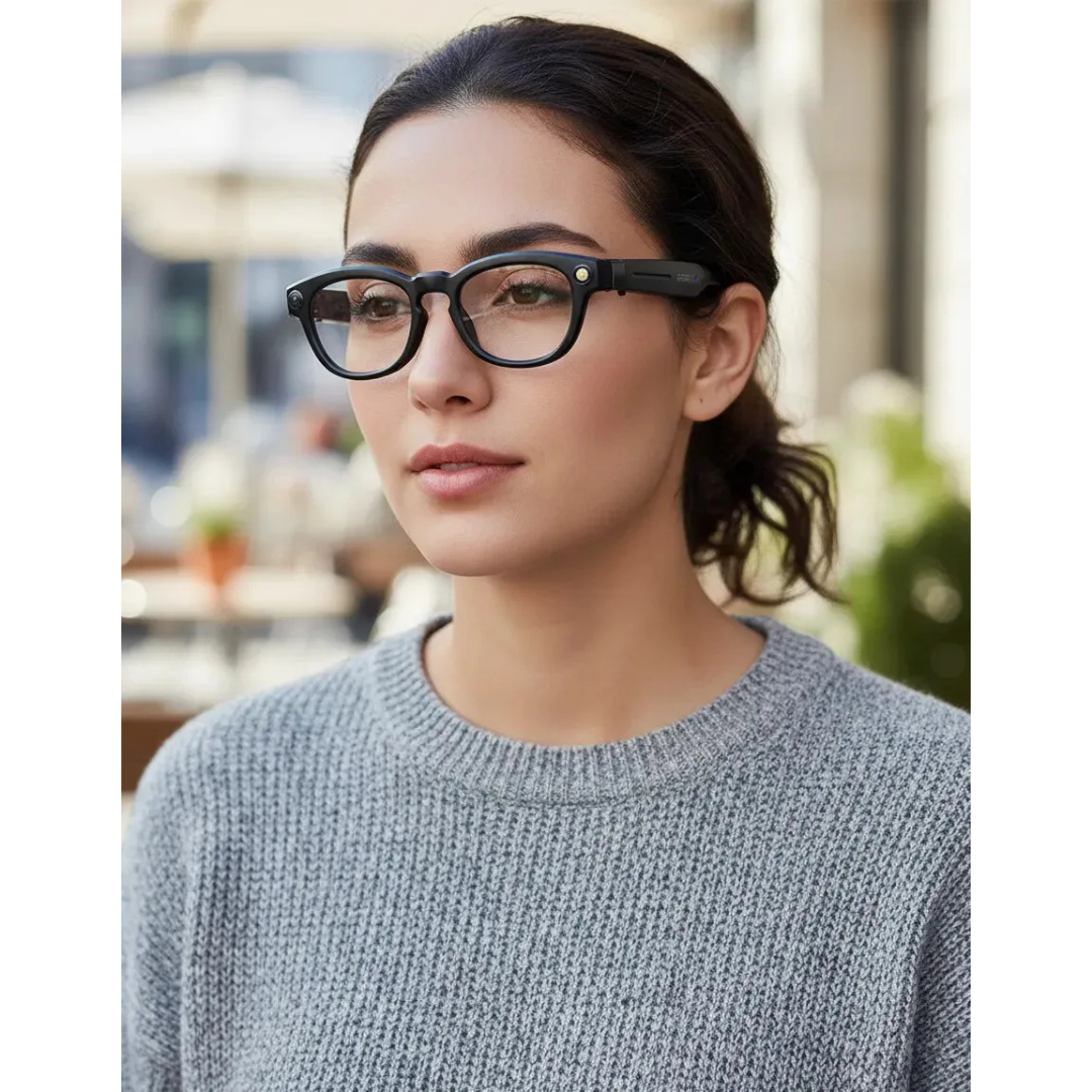 LENTES INTELIGENTES IA CON CÁMARA HD Y BLUETOOTH -NEGRO