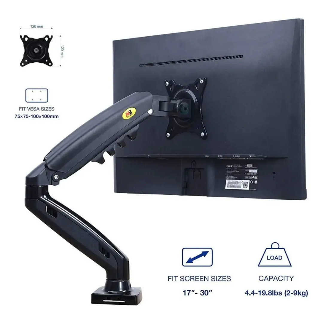 SOPORTE BRAZO ARTICULADO QATAR SHOP PARA MONITOR DE 17 A 27 PULGADAS