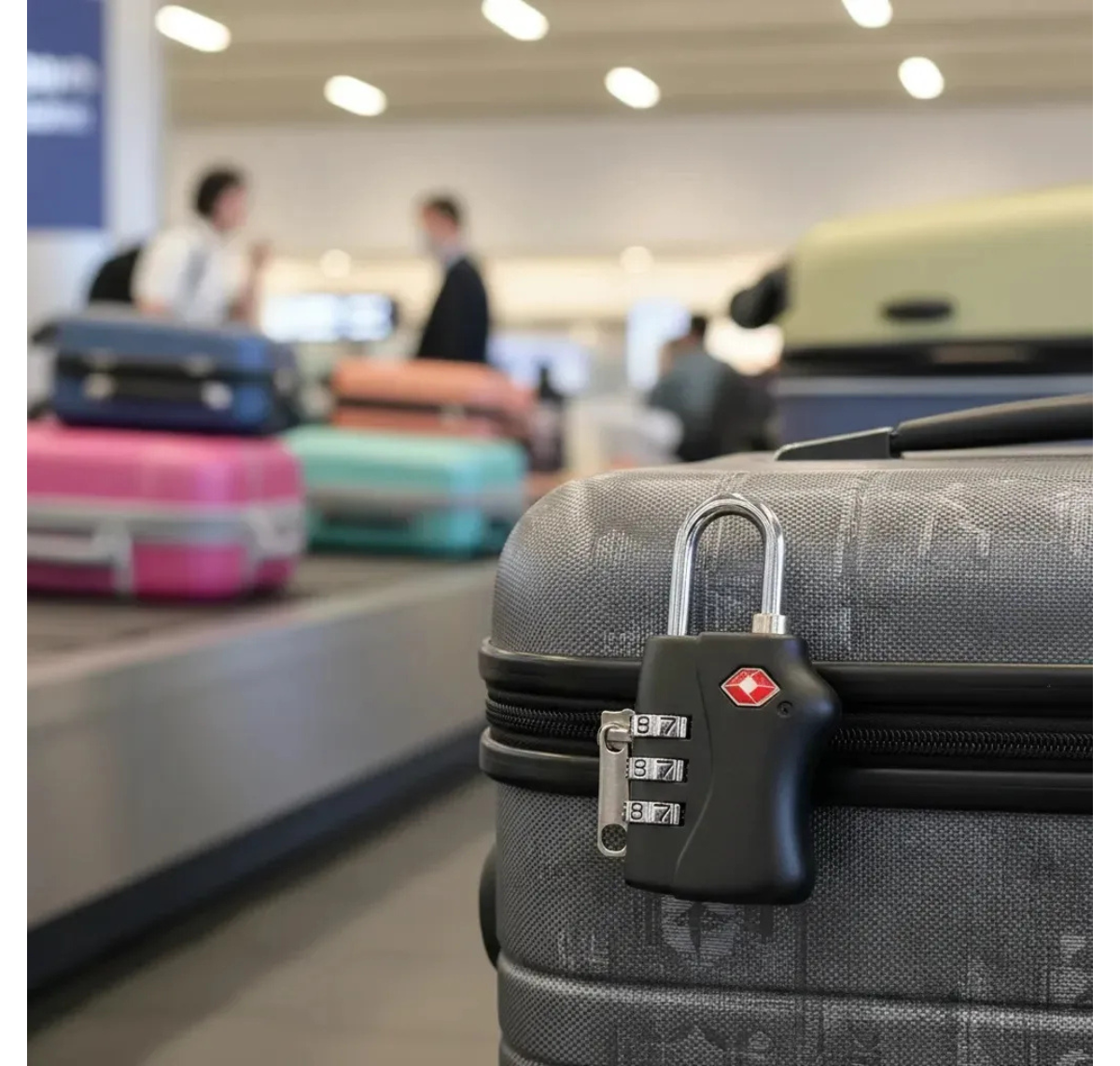 CANDADO TSA PARA MALETA CON CLAVE DE 3 DÍGITOS - 30 mm