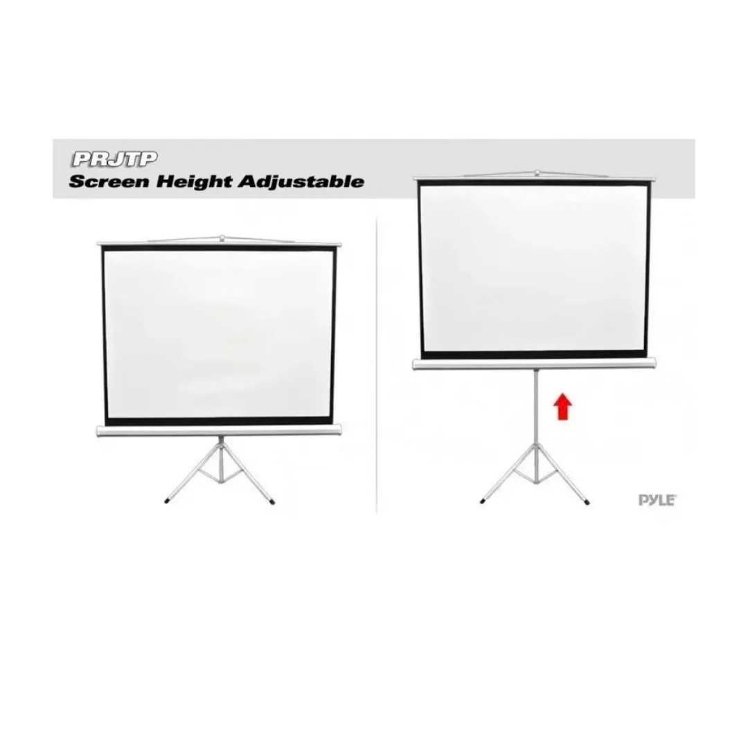 TELÓN PANTALLA CON TRÍPODE PARA PROYECTOR 84"