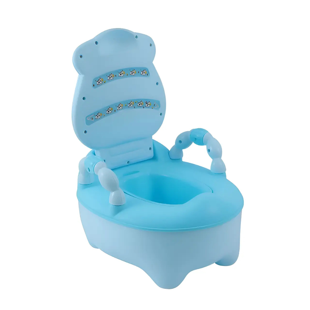 PELELA BACINICA BAÑO INFANTIL PARA NIÑOS VAQUITA COLOR AZUL
