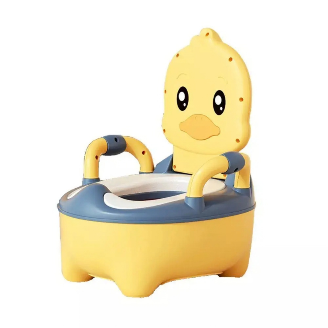 BACINICA INFANTIL PATITO AMARILLO CON ASIENTO ACOLCHADO