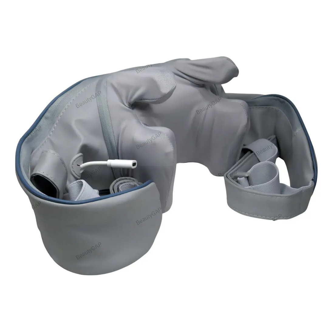 MASAJEADOR DE CUELLO INTELIGENTE RECARGABLE USB GRIS