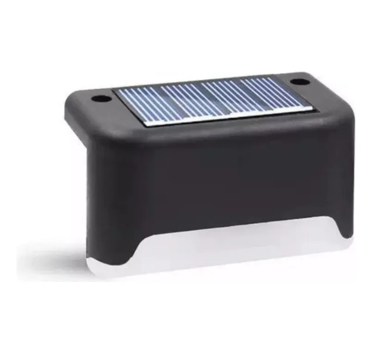 LUCES SOLARES PACK 4 LED PARA JARDÍN IP55 NEGRO - ESCALERAS Y EXTERIOR