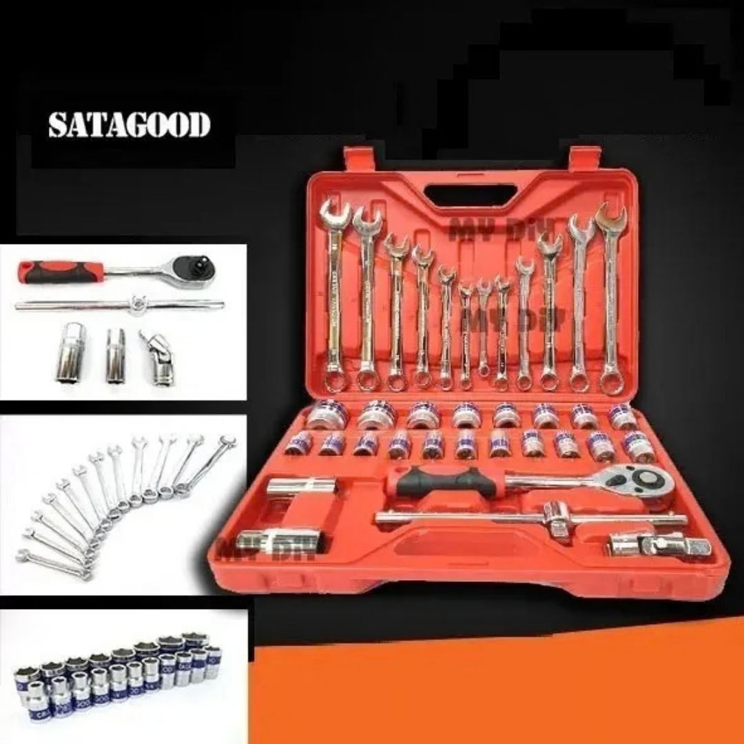 CAJA DE HERRAMIENTAS 37 PIEZAS CON JUEGO DE DADOS
