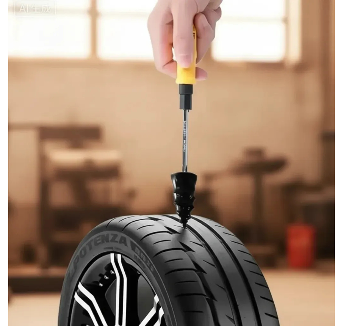 KIT PARA REPARAR NEUMÁTICOS 51 PIEZAS