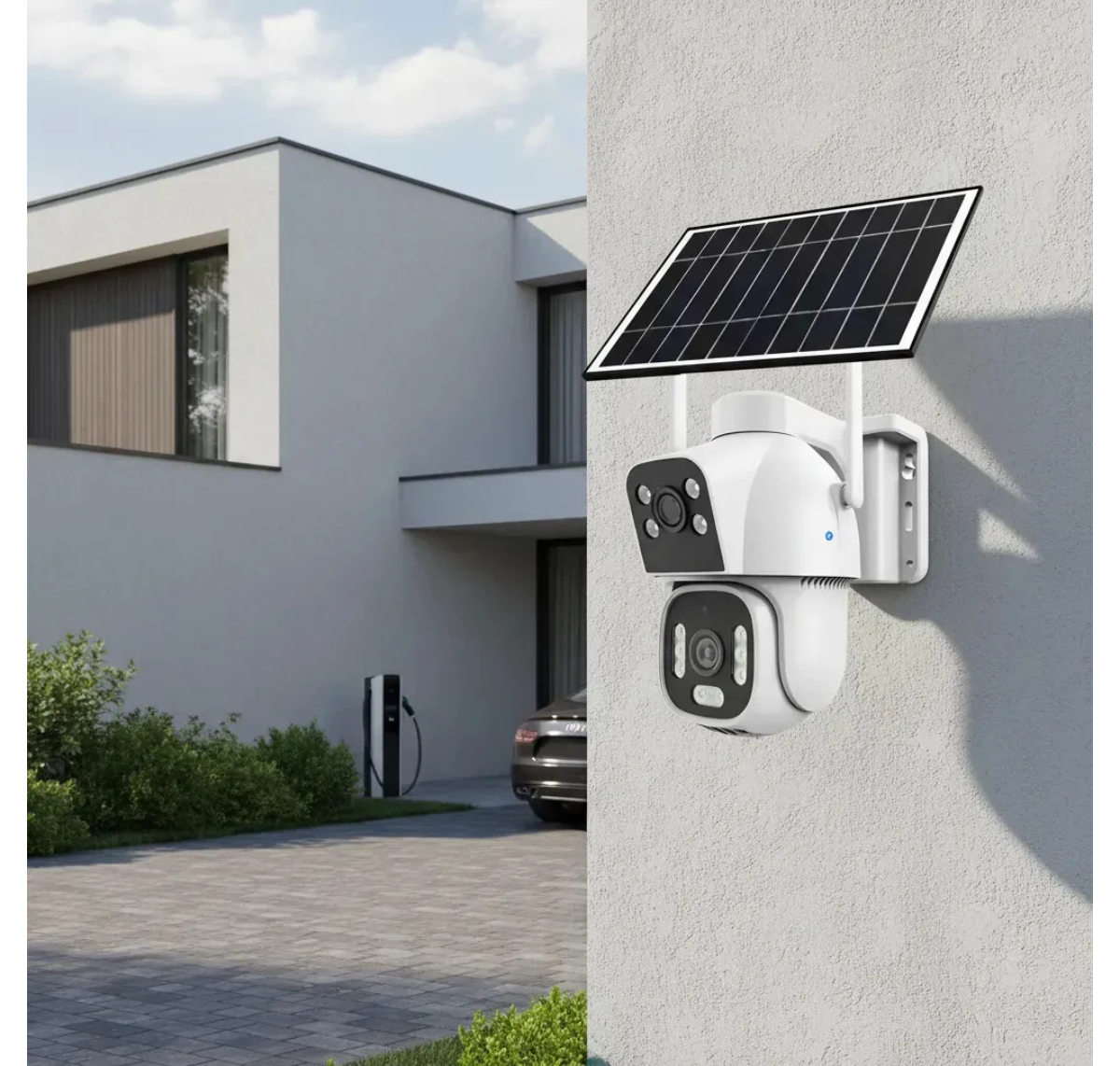CÁMARA DE SEGURIDAD SOLAR WIFI 4G DOBLE LENTE + CHIP SIM