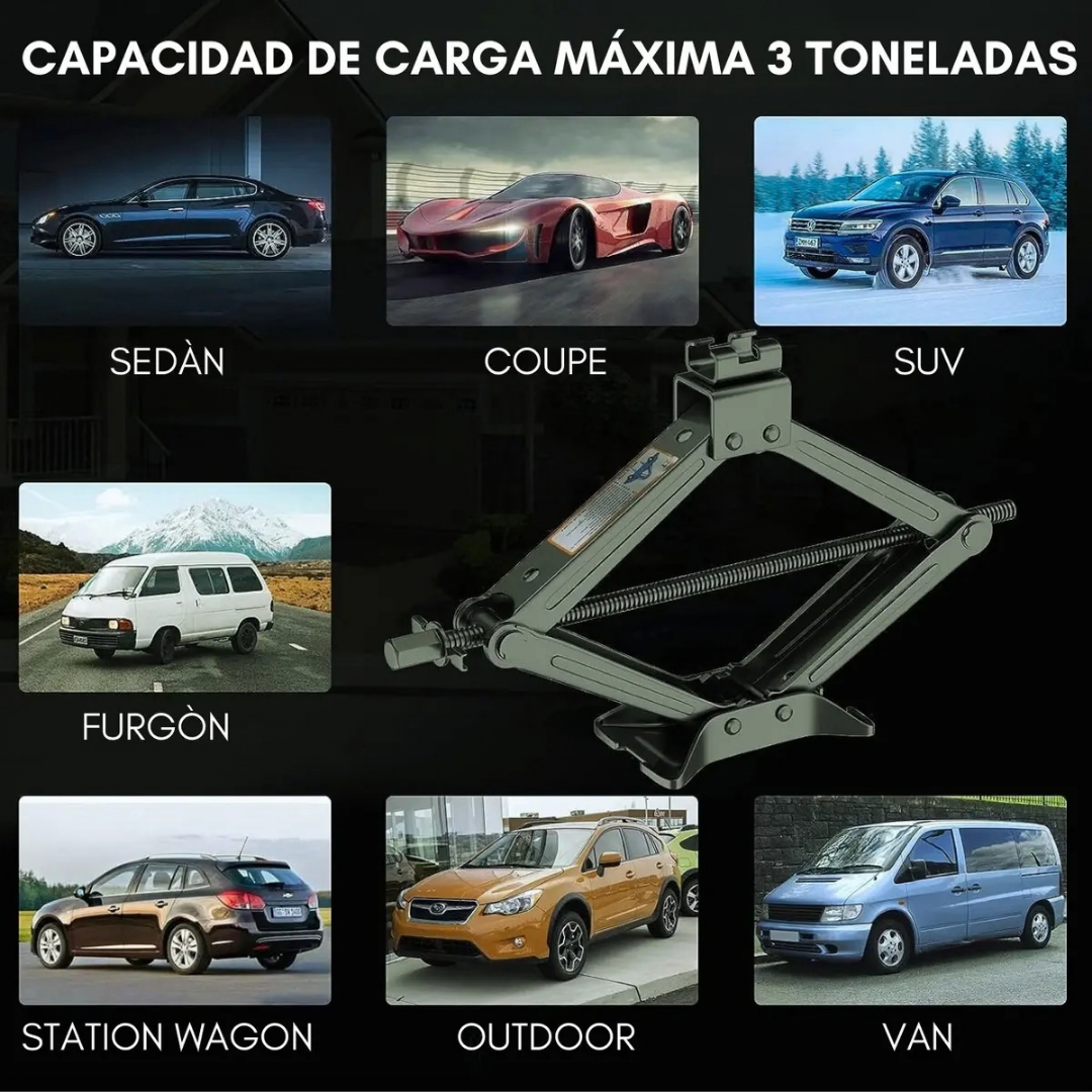 GATA TIJERA 3 TONELADAS PARA