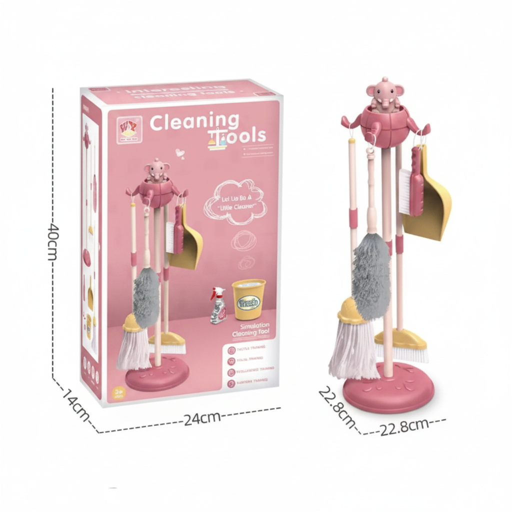 SET DE ASEO JUEGO DE LIMPIEZA JUGUETE DIDÁCTICO PARA NIÑOS CON ACCESORIOS.