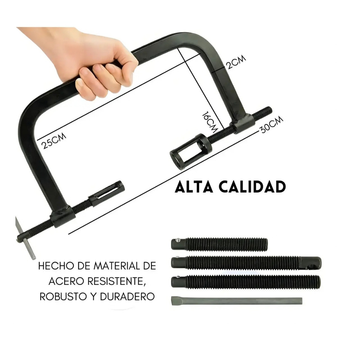 KIT EXTRACTOR DE VÁLVULAS AUTOMOTRIZ UNIVERSAL 10 PIEZAS
