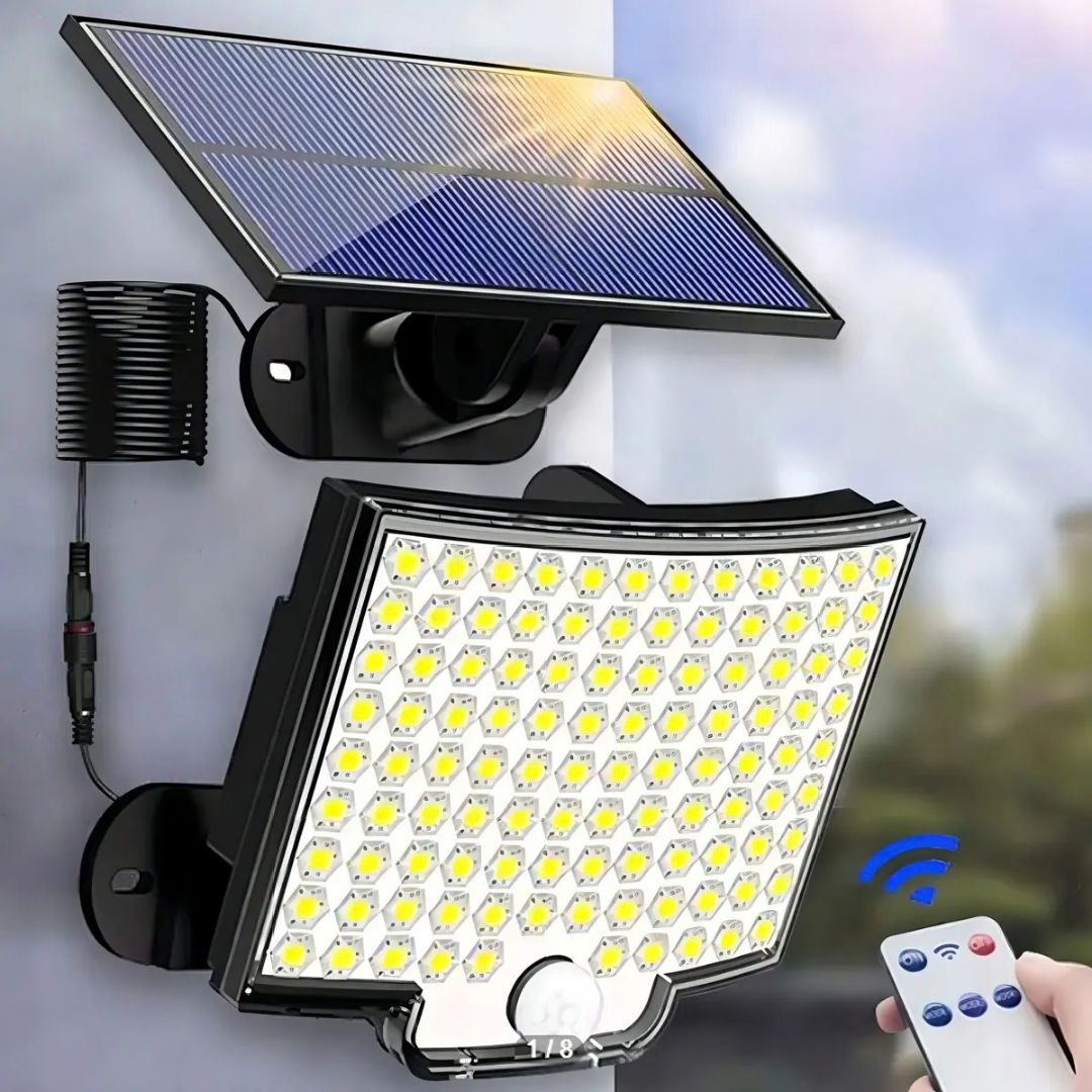 LÁMPARA LED SOLAR CON SENSOR DE MOVIMIENTO